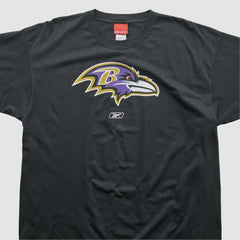 Fanatics Baltimore Ravens Reebok 2000s T-shirt Black Vintage