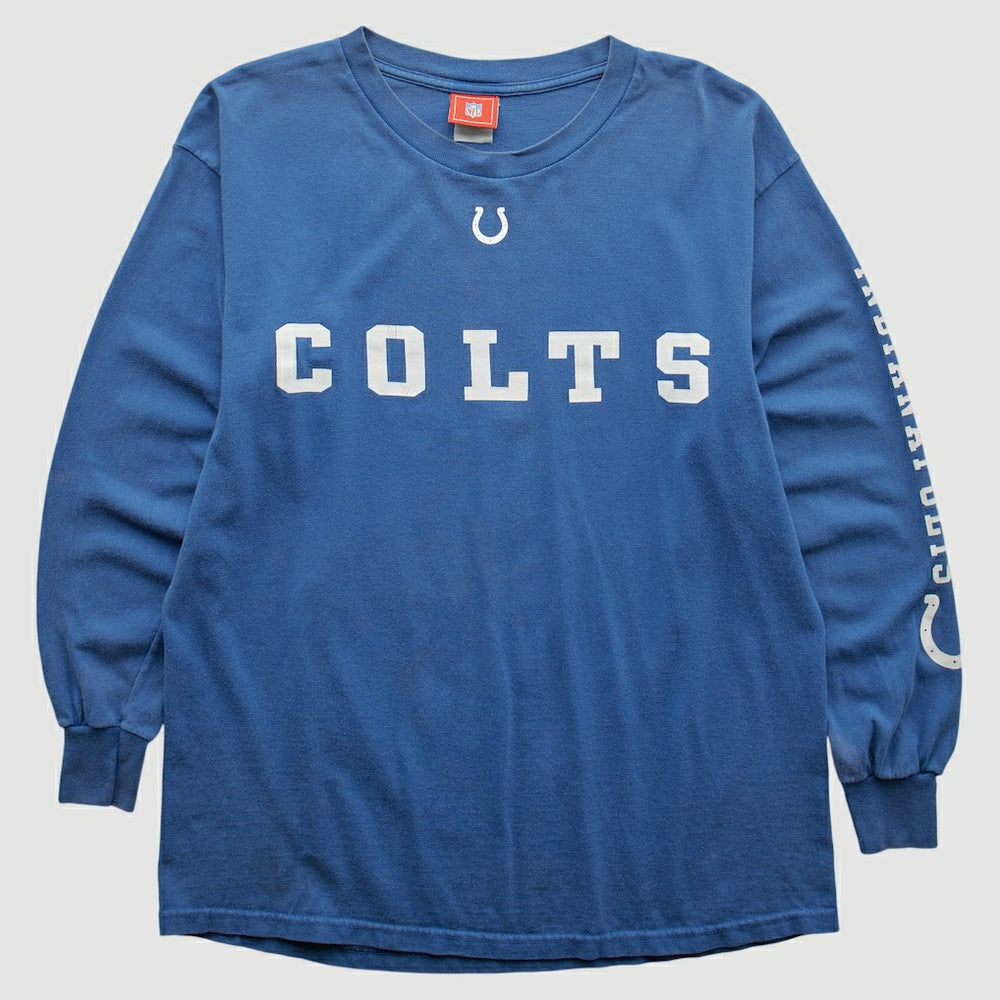 Fanatics Indianapolis Colts NFL 2000s Long Sleeve T-shirt Blue Vintage
