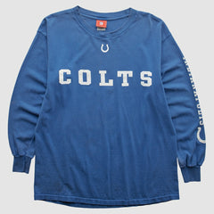 Fanatics Indianapolis Colts NFL 2000s Long Sleeve T-shirt Blue Vintage