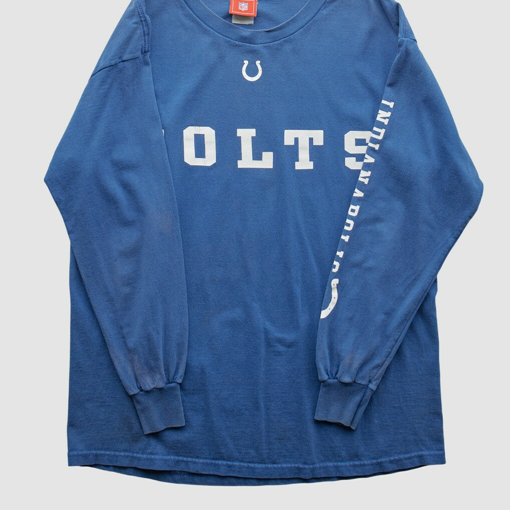 Fanatics Indianapolis Colts NFL 2000s Long Sleeve T-shirt Blue Vintage