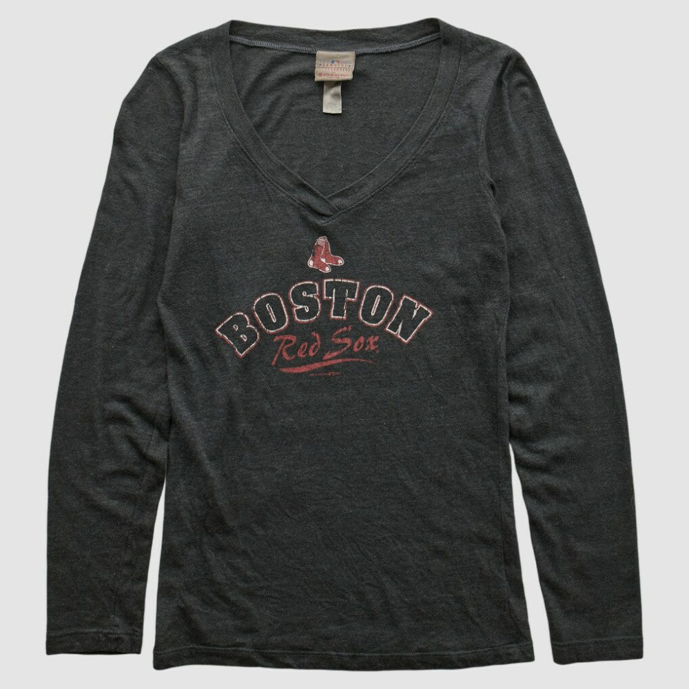 Boston Red Sox Genuine Merchandise 2010s Long Sleeve T-shirt - Charcoal - XXVintage - Fanatics on Sale