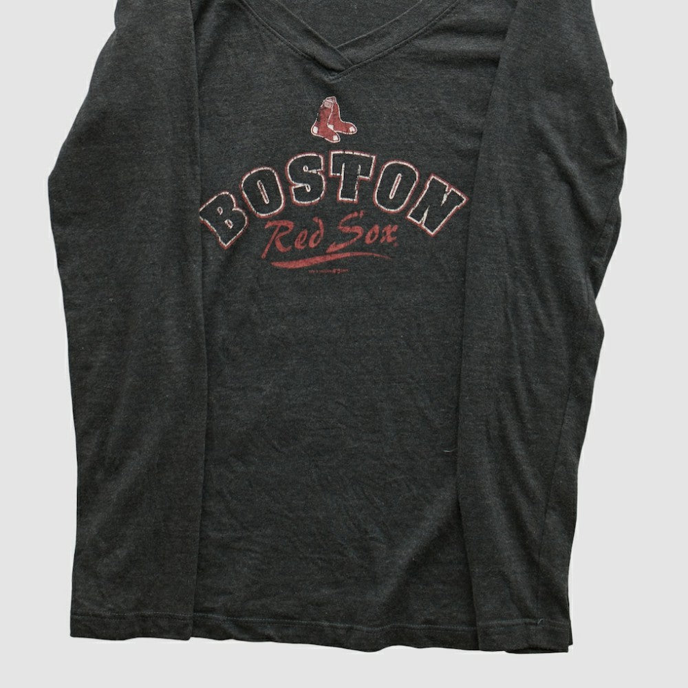 Boston Red Sox Genuine Merchandise 2010s Long Sleeve T-shirt - Charcoal - XXVintage - Fanatics on Sale