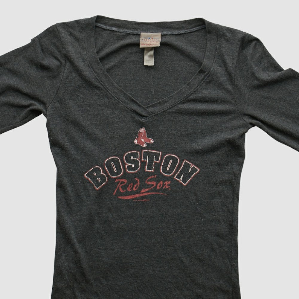 Boston Red Sox Genuine Merchandise 2010s Long Sleeve T-shirt - Charcoal - XXVintage - Fanatics on Sale