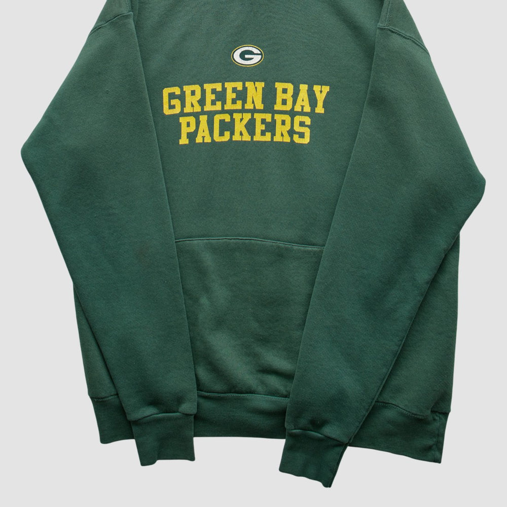 Fanatics Green Bay Packers NFL 2000s Hooded Pullover Sweatshirt Green Vintage