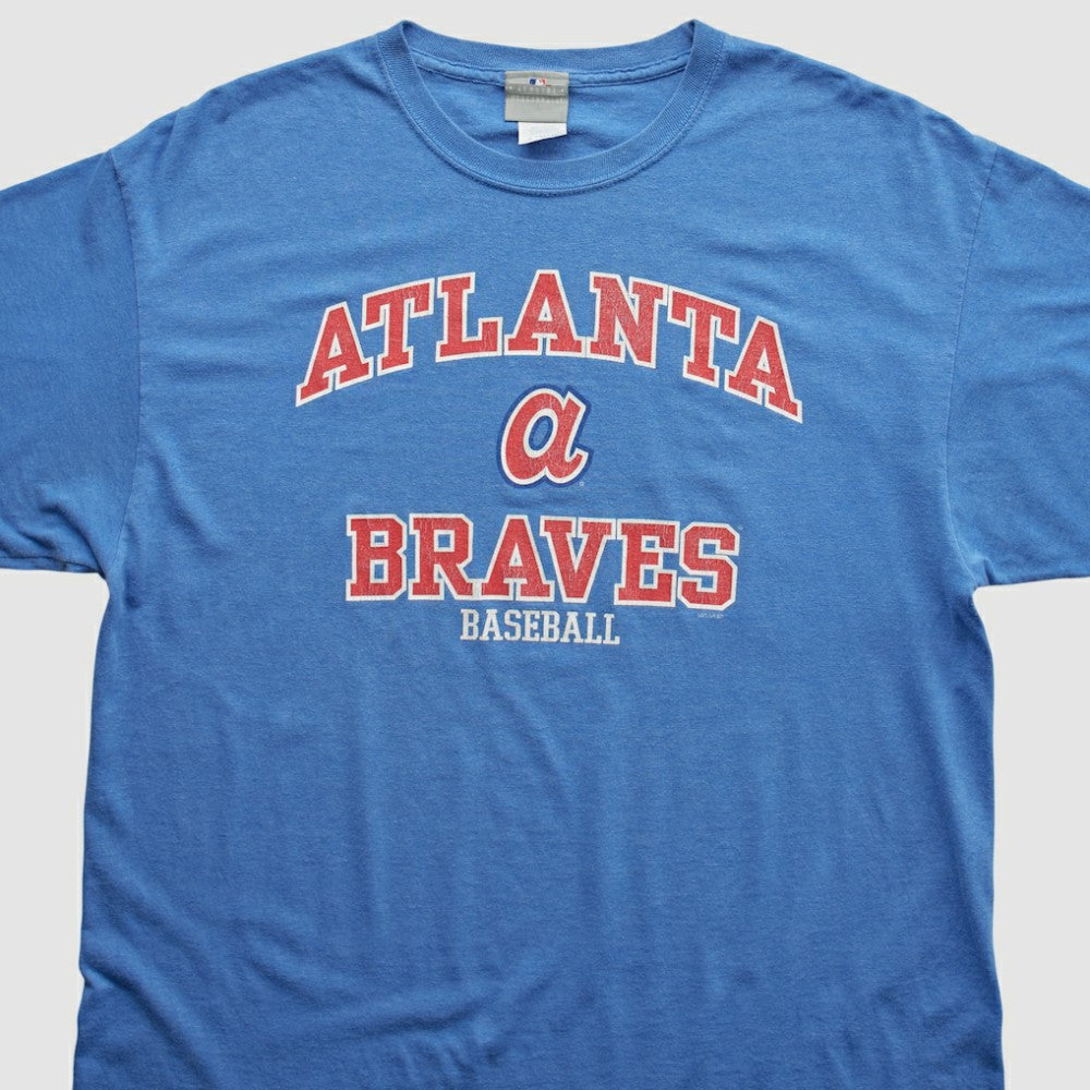 Atlanta Braves MLB Genuine Merchandise 2000s T-shirt - Blue - Vintage - Fanatics Sale