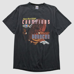 Fanatics Denver Broncos Logo Athletic 1998 T-shirt Black Vintage