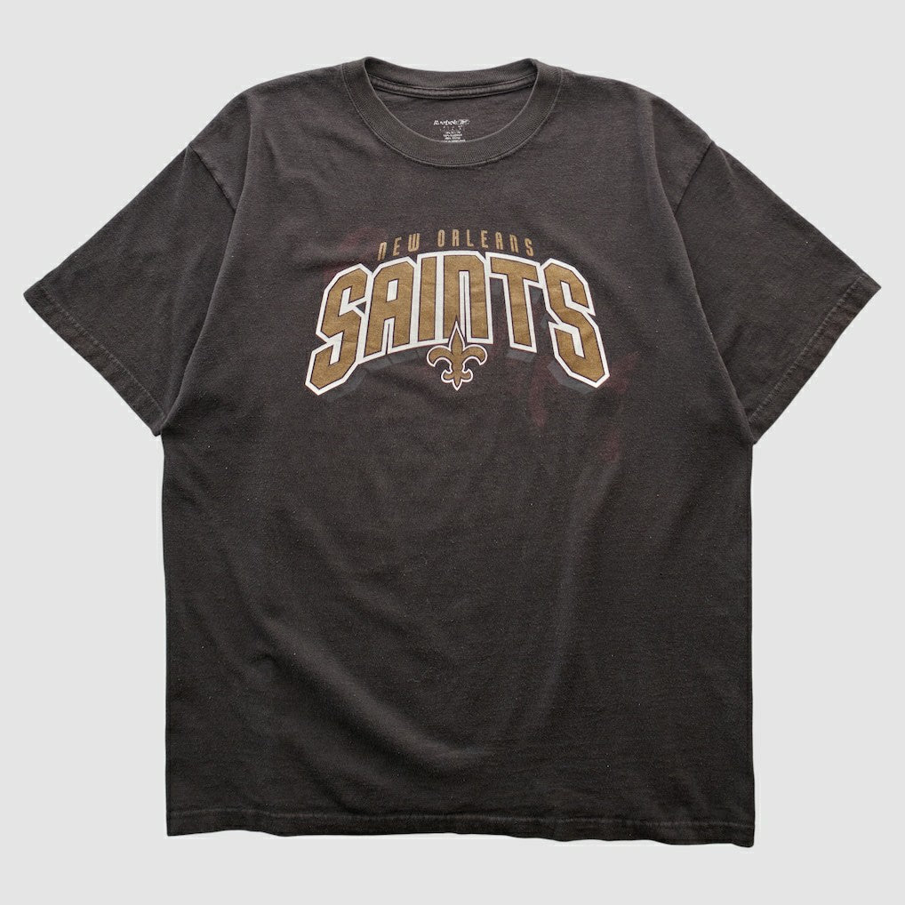 Fanatics New Orleans Saints Reebok 2000s T-shirt Black Vintage