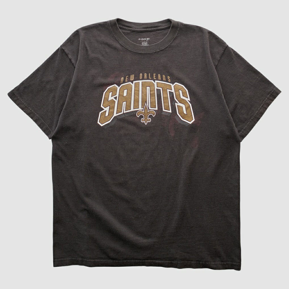Fanatics New Orleans Saints Reebok 2000s T-shirt Black Vintage