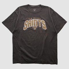 Fanatics New Orleans Saints Reebok 2000s T-shirt Black Vintage