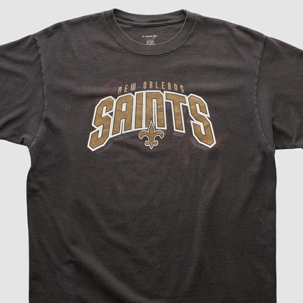 Fanatics New Orleans Saints Reebok 2000s T-shirt Black Vintage