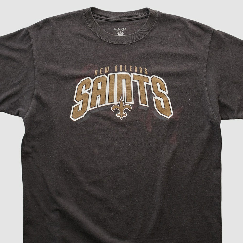 Fanatics New Orleans Saints Reebok 2000s T-shirt Black Vintage