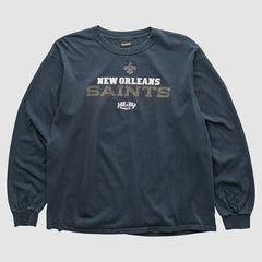 Fanatics New Orleans Saints Reebok 2010 Long Sleeve T-shirt Navy Vintage