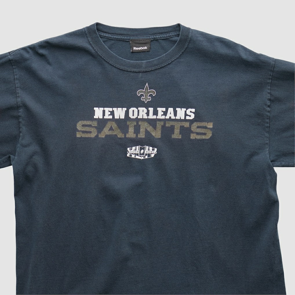 Fanatics New Orleans Saints Reebok 2010 Long Sleeve T-shirt Navy Vintage