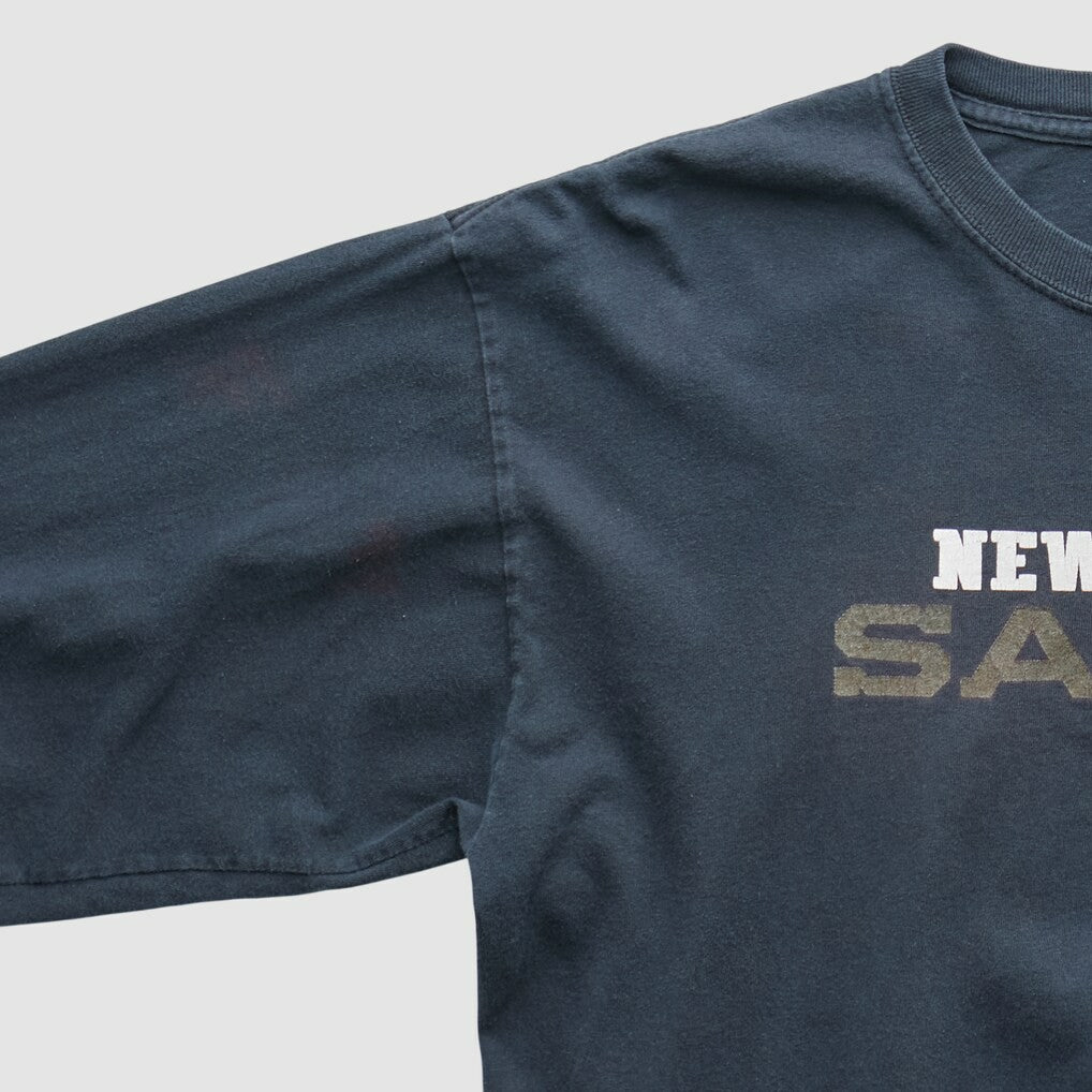 Fanatics New Orleans Saints Reebok 2010 Long Sleeve T-shirt Navy Vintage