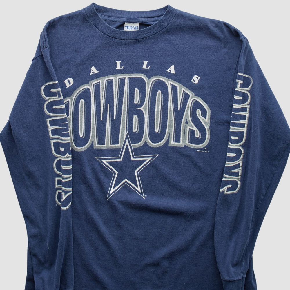 Fanatics Dallas Cowboys True Fan 90s Long Sleeve T-shirt Navy Vintage