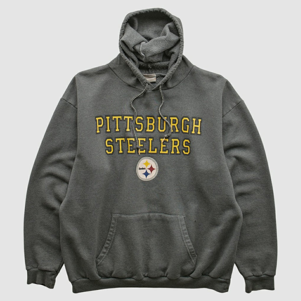 Fanatics Pittsburgh Steelers NFL 2000s Hooded Sweatshirt Black Vintage