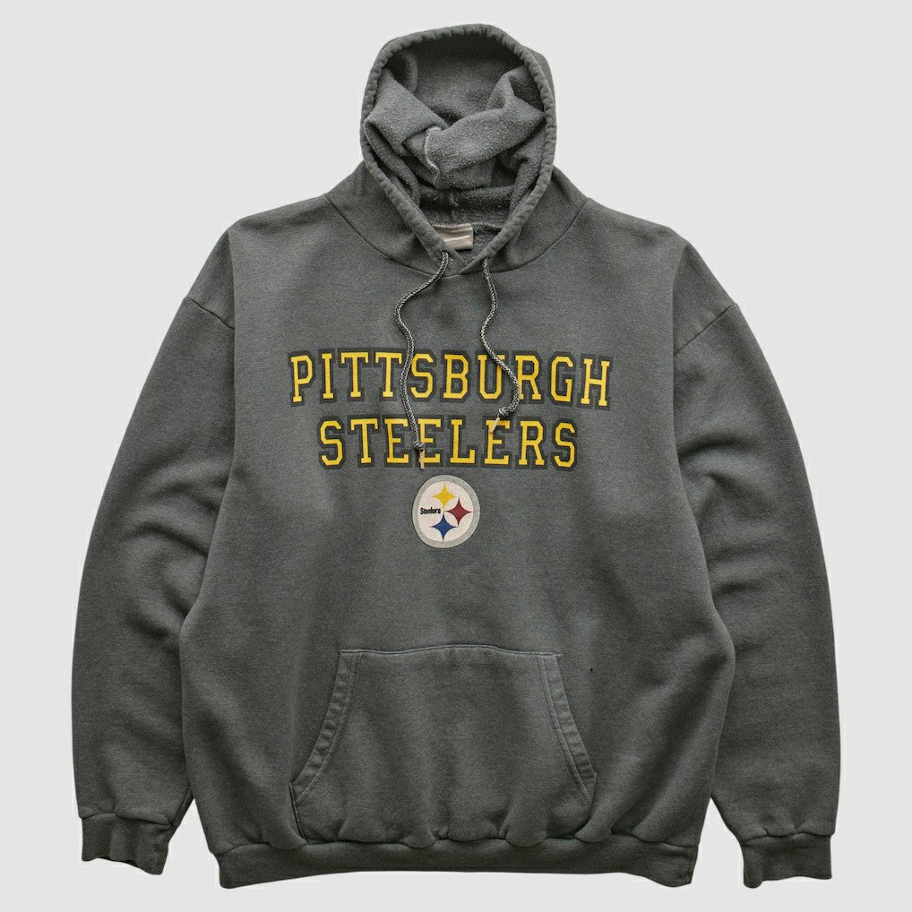 Fanatics Pittsburgh Steelers NFL 2000s Hooded Sweatshirt Black Vintage