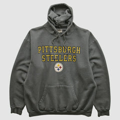 Fanatics Pittsburgh Steelers NFL 2000s Hooded Sweatshirt Black Vintage