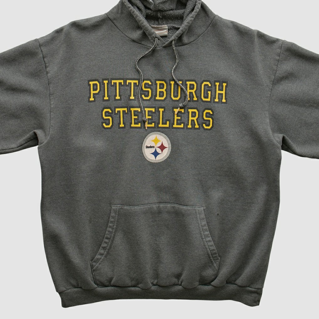 Fanatics Pittsburgh Steelers NFL 2000s Hooded Sweatshirt Black Vintage