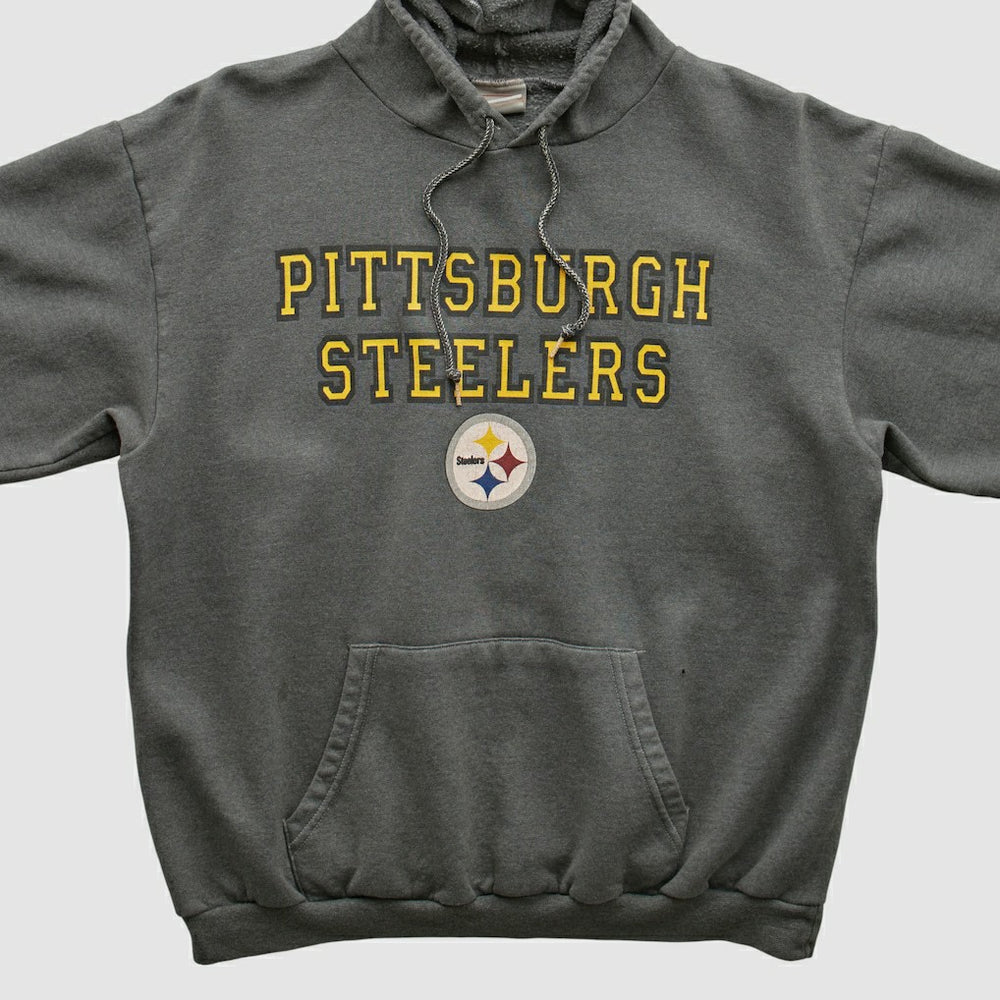Fanatics Pittsburgh Steelers NFL 2000s Hooded Sweatshirt Black Vintage