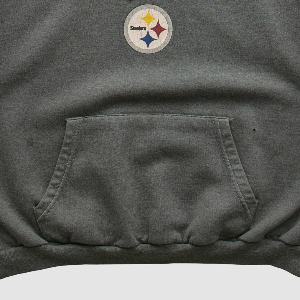 Fanatics Pittsburgh Steelers NFL 2000s Hooded Sweatshirt Black Vintage