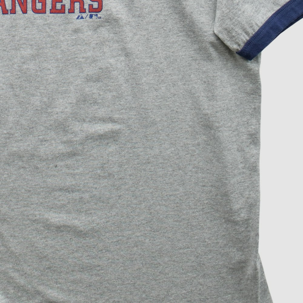 Texas Rangers Majestic 2010 T-shirt - Heather Gray - Vintage - Fanatics Online