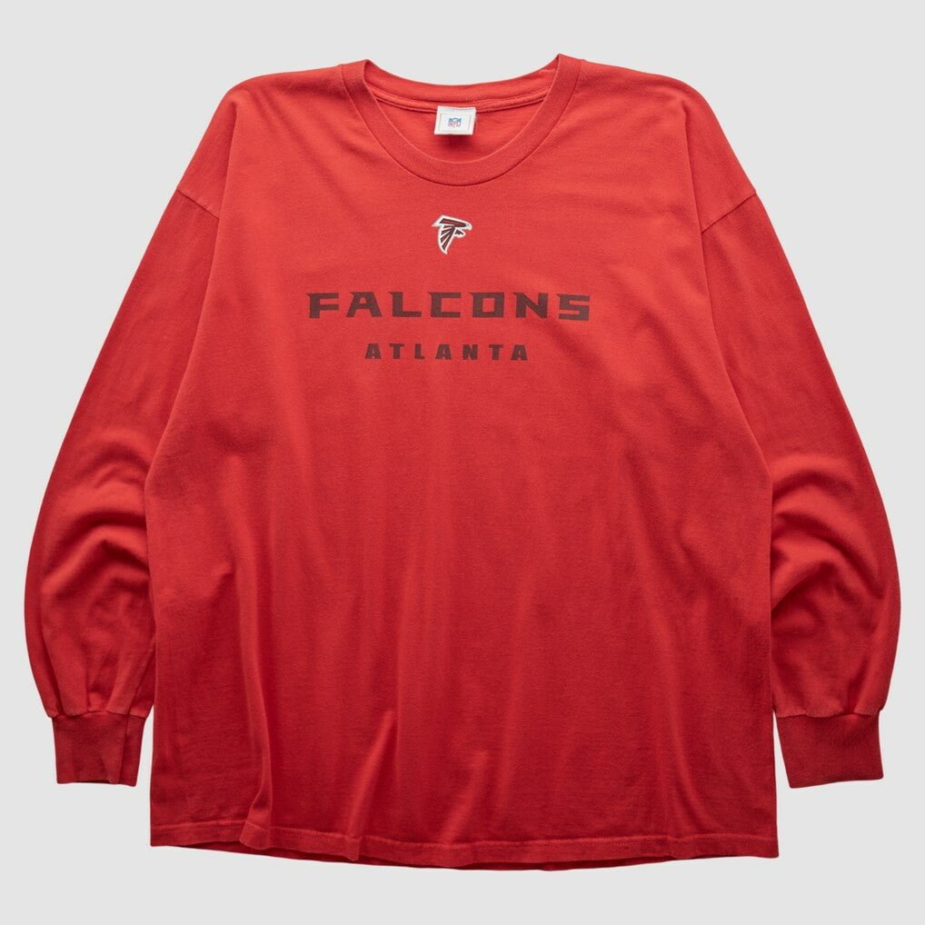 Fanatics Atlanta Falcons NFL 2000s Long Sleeve T-shirt Red Vintage