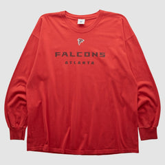 Fanatics Atlanta Falcons NFL 2000s Long Sleeve T-shirt Red Vintage