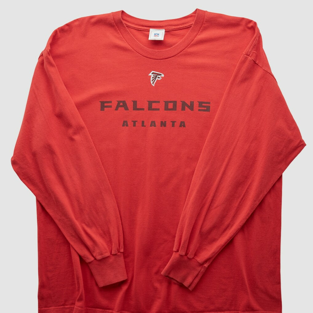 Fanatics Atlanta Falcons NFL 2000s Long Sleeve T-shirt Red Vintage