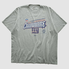 Fanatics New York Giants Reebok 2007 T-shirt Heather Gray Vintage