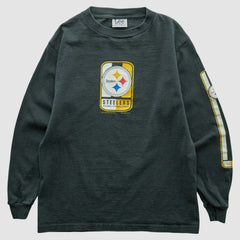 Fanatics Pittsburgh Steelers Lee Apparel 2001 Long Sleeve T-shirt Charcoal Vintage