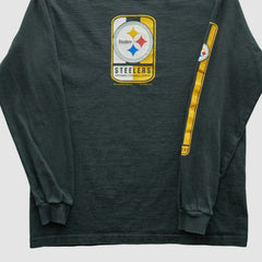 Fanatics Pittsburgh Steelers Lee Apparel 2001 Long Sleeve T-shirt Charcoal Vintage