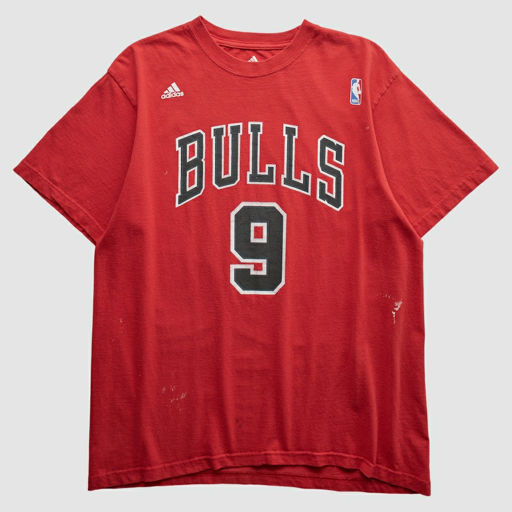 Chicago Bulls 2010s T-shirt for sale Red Vintage | Adidas Near Me