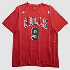 Chicago Bulls 2010s T-shirt for sale Red Vintage | Adidas Near Me