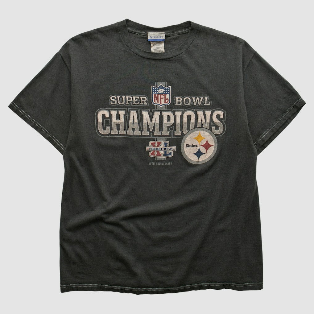 Fanatics Pittsburgh Steelers Reebok 2006 T-shirt Black Vintage