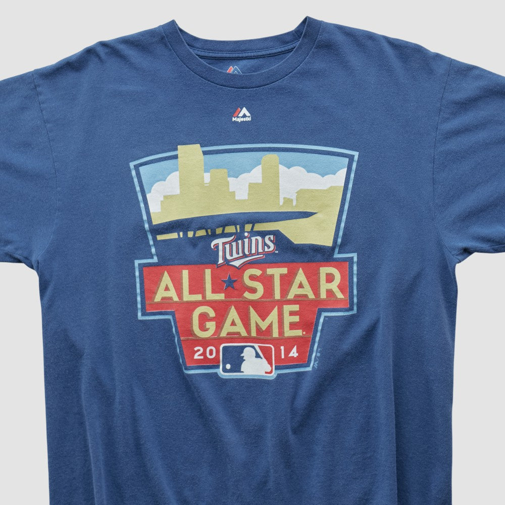 Minnesota Twins Majestic 2014 T-shirt - Blue - Vintage - Fanatics Sale