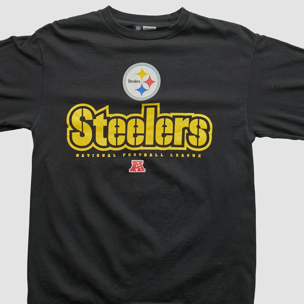 Fanatics Pittsburgh Steelers NFL 2000s Long Sleeve T-shirt Black Vintage