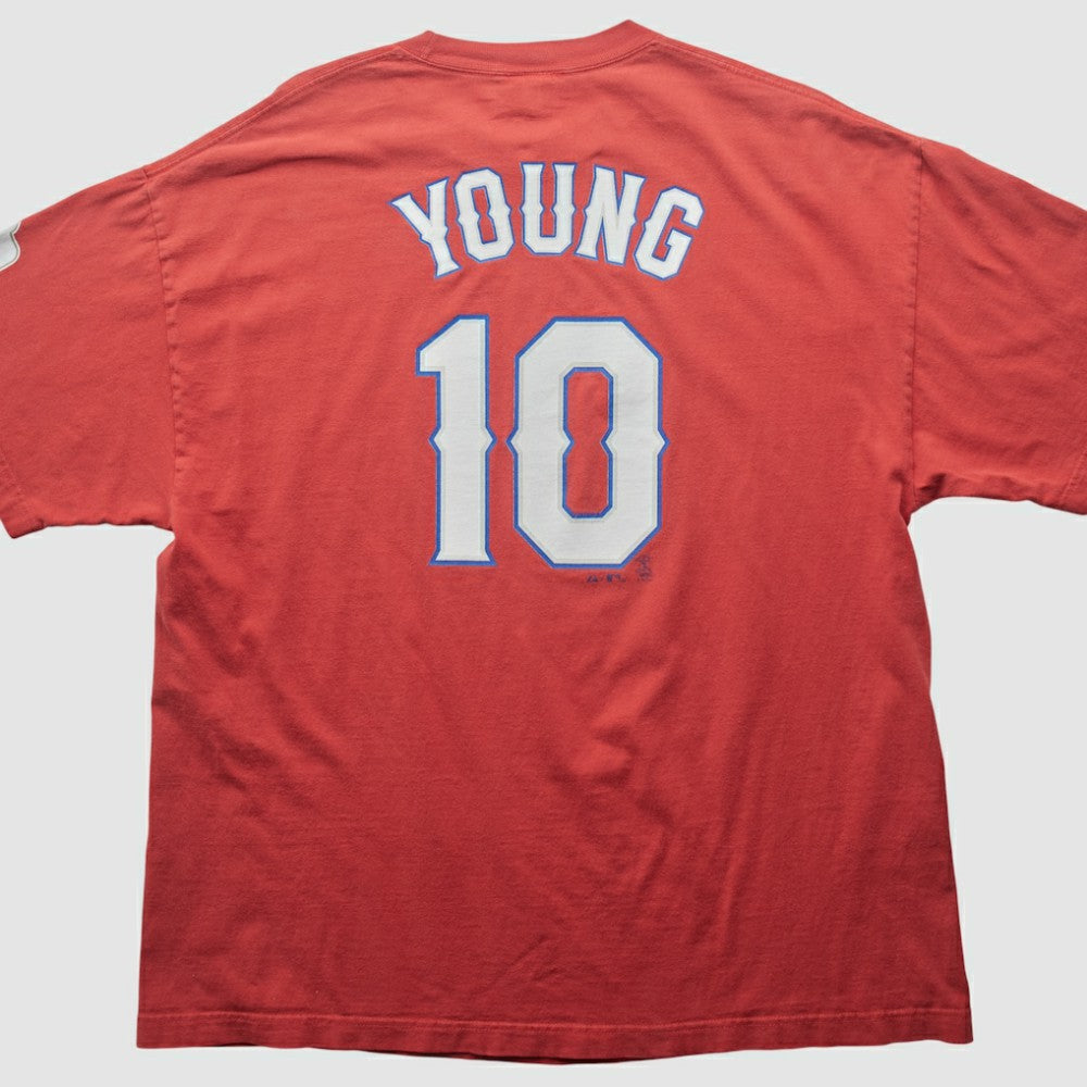 Texas Rangers Majestic 2000s T-shirt - Red - Vintage - Fanatics Lifestyle