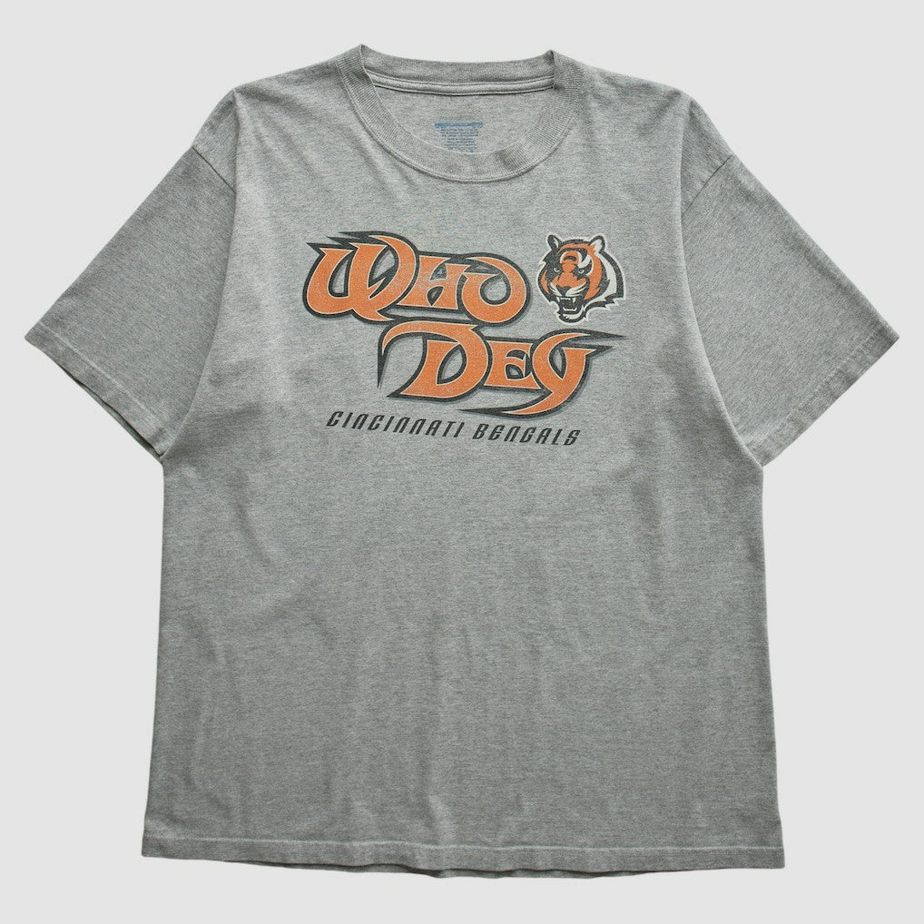 Fanatics Cincinnati Bengals Reebok 2000s T-shirt Heather Gray Vintage