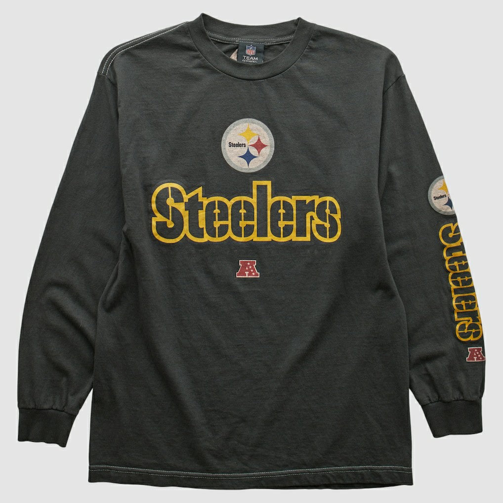 Fanatics Pittsburgh Steelers NFL 2010s Long Sleeve T-shirt Black Vintage