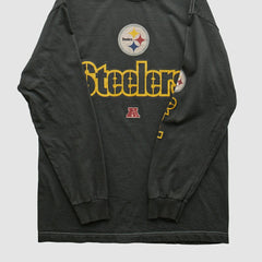 Fanatics Pittsburgh Steelers NFL 2010s Long Sleeve T-shirt Black Vintage