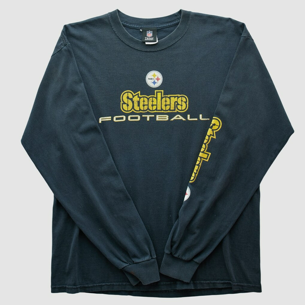Fanatics Pittsburgh Steelers Team Edition Apparel 2010s Long Sleeve T-shirt Black Vintage