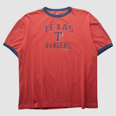 Texas Rangers Majestic 2009 T-shirt - Red - Vintage - Fanatics Online