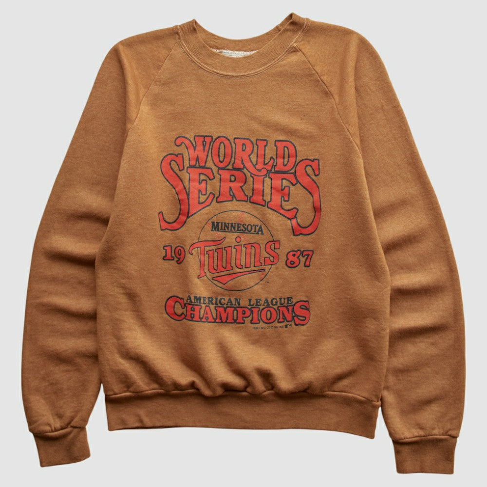 Minnesota Twins Fun Fleece 1987 Pullover Sweatshirt - Brown - XXVintage - Fanatics Lifestyle