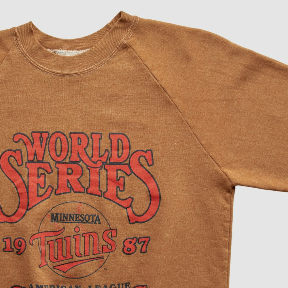 Minnesota Twins Fun Fleece 1987 Pullover Sweatshirt - Brown - XXVintage - Fanatics Lifestyle
