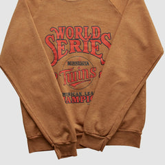 Minnesota Twins Fun Fleece 1987 Pullover Sweatshirt - Brown - XXVintage - Fanatics Lifestyle