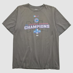 Chicago Cubs Majestic 2008 T-shirt - Charcoal - Vintage - Fanatics on Sale
