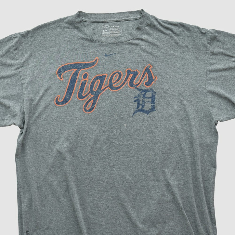 Detroit Tigers Nike 2000s T-shirt - Heather Gray - XVintage - Nike Discount