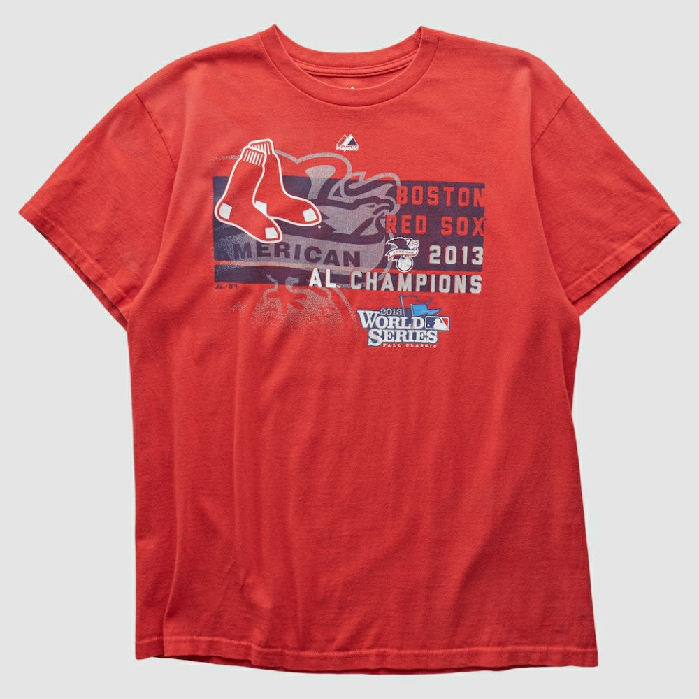 Boston Red Sox Majestic 2013 T-shirt - Red - Vintage - Fanatics Online