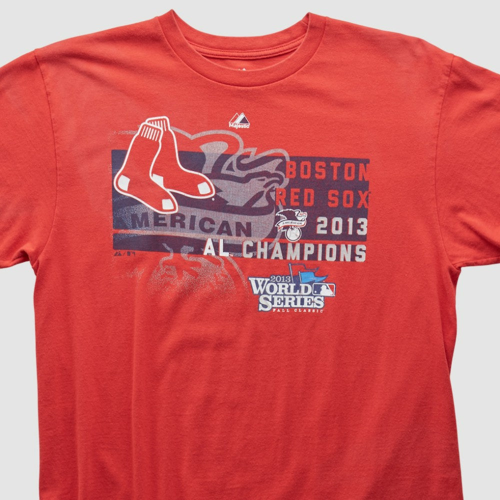 Boston Red Sox Majestic 2013 T-shirt - Red - Vintage - Fanatics Online